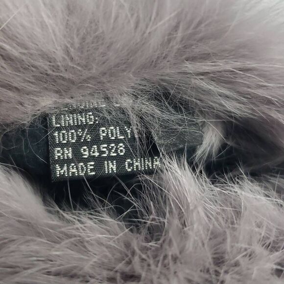 Altare Black Leather with Fur Gloves - Picture 5 of 8